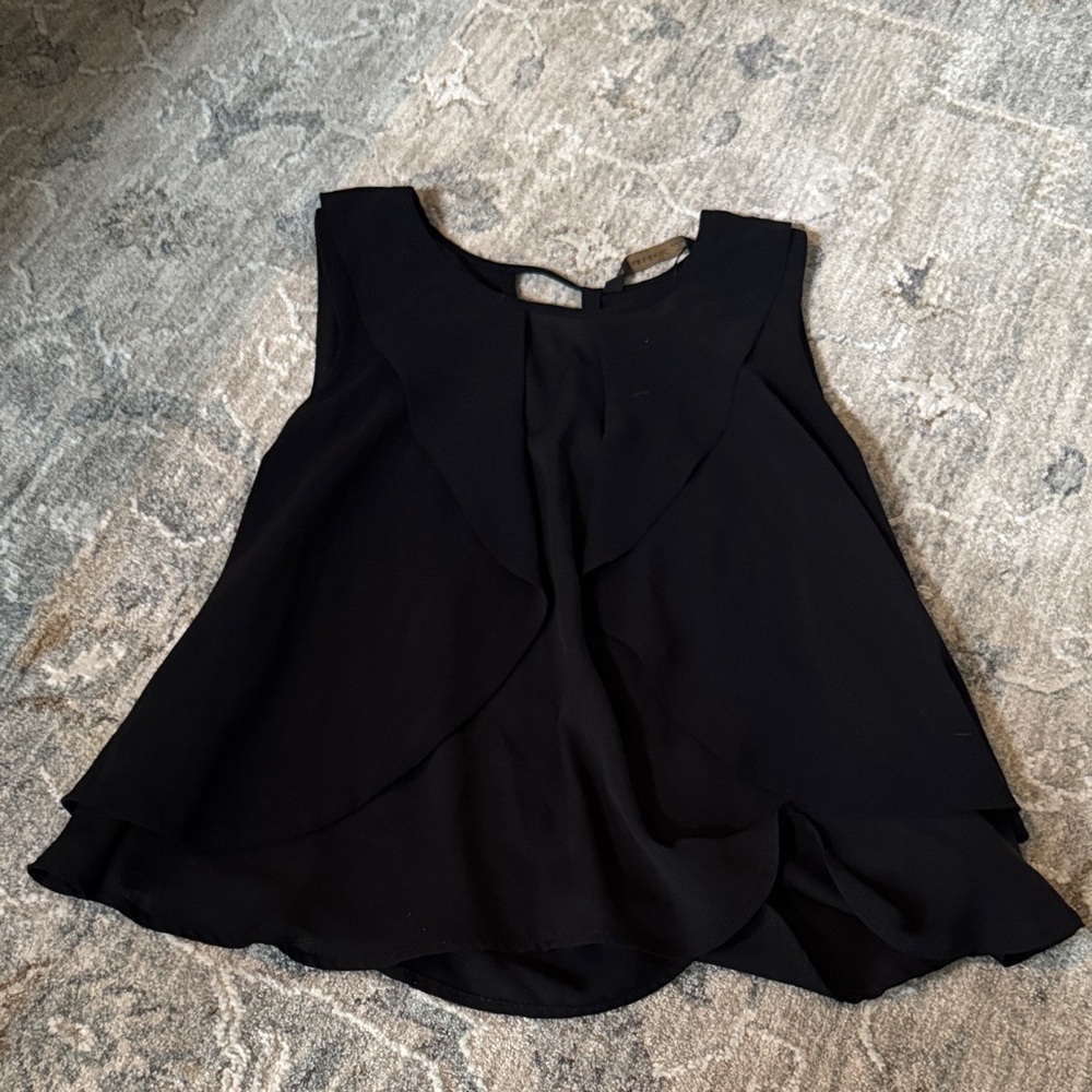 Zara Black Layered Blouse